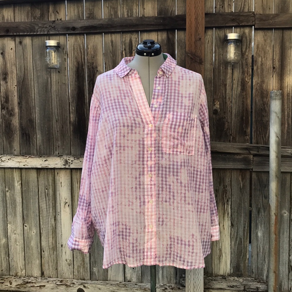 Anthropologie Cate Classic Tie Die Button …